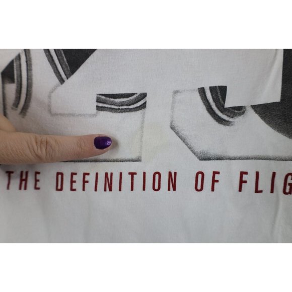 Nike Air Jordan Boys Large Spell Out Michael Jordan Short Sleeve T-Shirt White - Picture 5 of 9